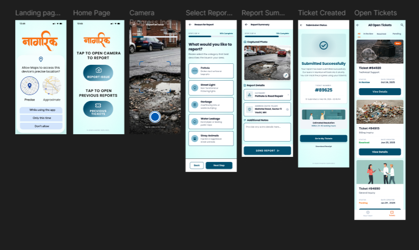 Nagrik UI UX app preview thumbnail