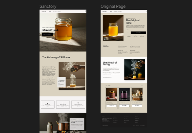Sanctory Premium Ghee web preview thumbnail